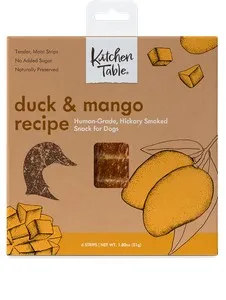 1ea Kitchen Table Duck & Mango w/6 Strips - Treat